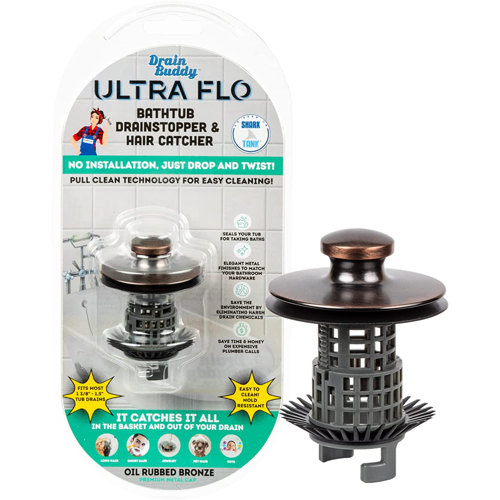 Drain Buddy Ultra Flo Bathtub Lift and Turn Tub Drain Wayfair